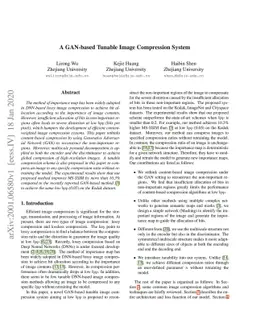 A GAN-based Tunable Image Compression System