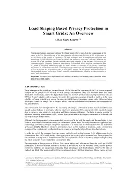Load Shaping Based Privacy Protection in Smart Grids: An Overview