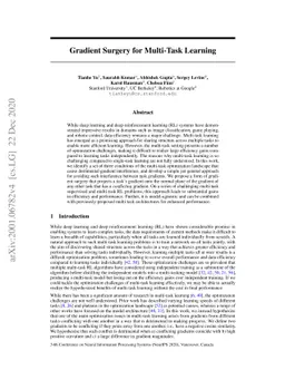 Gradient Surgery for Multi-Task Learning