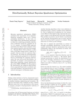 Distributionally Robust Bayesian Quadrature Optimization