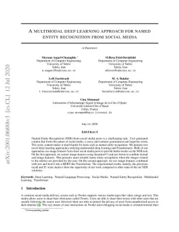 A multimodal deep learning approach for named entity recognition from
  social media