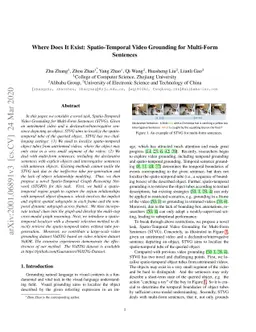 Where Does It Exist: Spatio-Temporal Video Grounding for Multi-Form
  Sentences