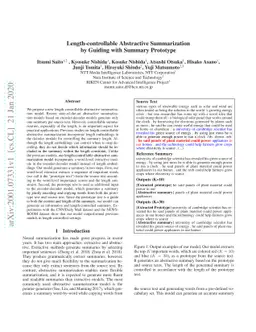 Length-controllable Abstractive Summarization by Guiding with Summary
  Prototype