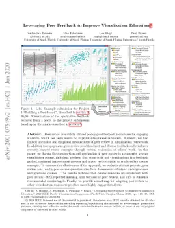 Leveraging Peer Feedback to Improve Visualization Education