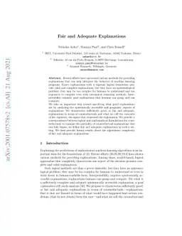 Adequate and fair explanations