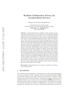 Resilient Collaborative Privacy for Location-Based Services
