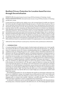 Resilient Privacy Protection for Location-Based Services through
  Decentralization