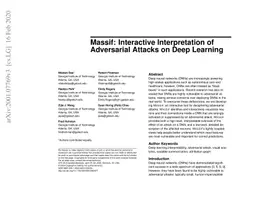 Massif: Interactive Interpretation of Adversarial Attacks on Deep
  Learning