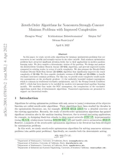 Zeroth-Order Algorithms for Nonconvex Minimax Problems with Improved
  Complexities