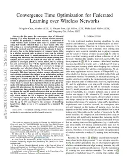 Convergence Time Optimization for Federated Learning over Wireless
  Networks