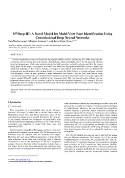 M^2 Deep-ID: A Novel Model for Multi-View Face Identification Using
  Convolutional Deep Neural Networks