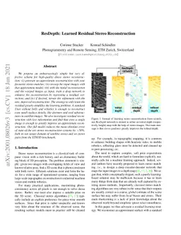 ResDepth: Learned Residual Stereo Reconstruction