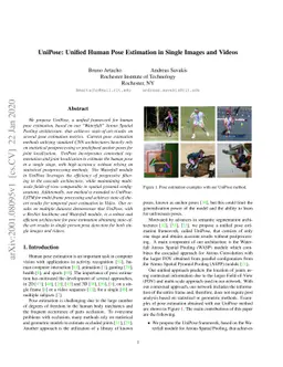 UniPose: Unified Human Pose Estimation in Single Images and Videos