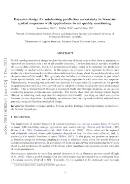 Bayesian design for minimising prediction uncertainty in bivariate
  spatial responses with applications to air quality monitoring