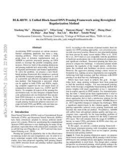 BLK-REW: A Unified Block-based DNN Pruning Framework using Reweighted
  Regularization Method
