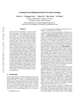 Continual Local Replacement for Few-shot Learning