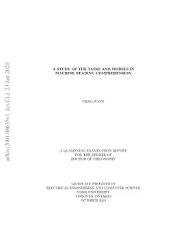 A Study of the Tasks and Models in Machine Reading Comprehension