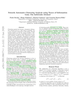 Towards Automatic Clustering Analysis using Traces of Information Gain:
  The InfoGuide Method