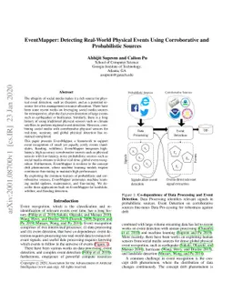 EventMapper: Detecting Real-World Physical Events Using Corroborative
  and Probabilistic Sources