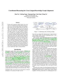 Coordinated Reasoning for Cross-Lingual Knowledge Graph Alignment