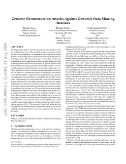 Genome Reconstruction Attacks Against Genomic Data-Sharing Beacons