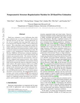 Nonparametric Structure Regularization Machine for 2D Hand Pose
  Estimation