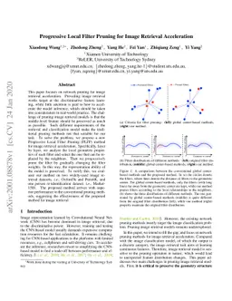 Progressive Local Filter Pruning for Image Retrieval Acceleration