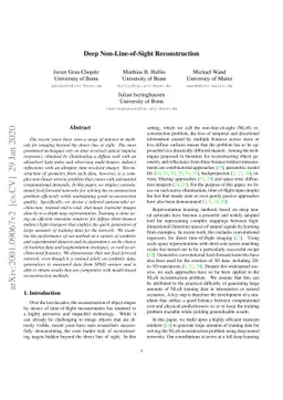 Deep Non-Line-of-Sight Reconstruction