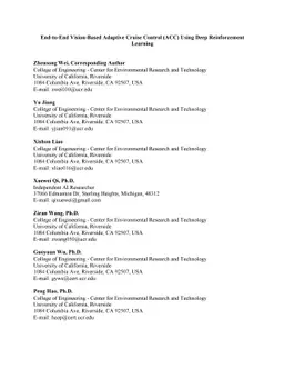 End-to-End Vision-Based Adaptive Cruise Control (ACC) Using Deep
  Reinforcement Learning