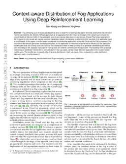 Context-aware Distribution of Fog Applications Using Deep Reinforcement
  Learning
