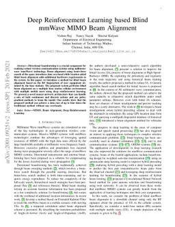 Deep Reinforcement Learning based Blind mmWave MIMO Beam Alignment