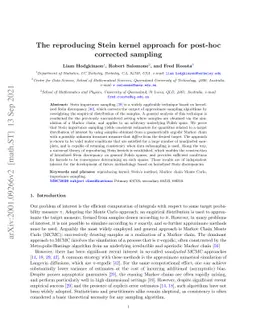 The reproducing Stein kernel approach for post-hoc corrected sampling