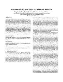 AI-Powered GUI Attack and Its Defensive Methods