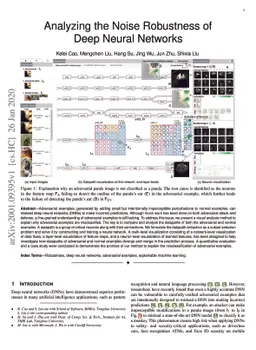 Analyzing the Noise Robustness of Deep Neural Networks