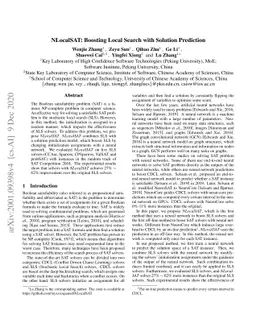 NLocalSAT: Boosting Local Search with Solution Prediction