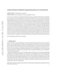 Collusion-Resilient Probabilistic Fingerprinting Scheme for Correlated
  Data