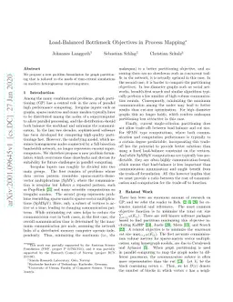 Load-Balanced Bottleneck Objectives in Process Mapping