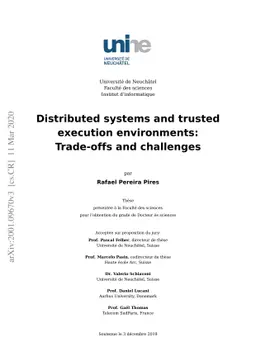 Distributed systems and trusted execution environments: Trade-offs and
  challenges
