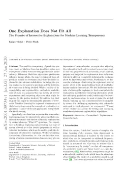 One Explanation Does Not Fit All: The Promise of Interactive
  Explanations for Machine Learning Transparency