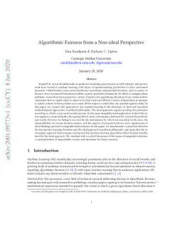 Algorithmic Fairness from a Non-ideal Perspective