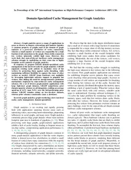 Domain-Specialized Cache Management for Graph Analytics
