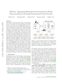 BasConv: Aggregating Heterogeneous Interactions for Basket
  Recommendation with Graph Convolutional Neural Network