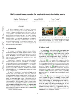 HMM-guided frame querying for bandwidth-constrained video search