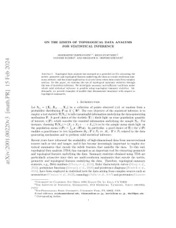 On the Limits of Topological Data Analysis for Statistical Inference