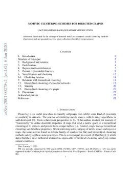 Motivic clustering schemes for directed graphs