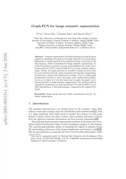 Graph-FCN for image semantic segmentation