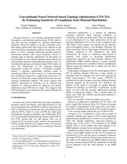 Convolutional Neural Network-based Topology Optimization (CNN-TO) By
  Estimating Sensitivity of Compliance from Material Distribution