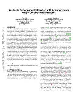 Academic Performance Estimation with Attention-based Graph Convolutional
  Networks