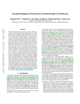 Fractional Skipping: Towards Finer-Grained Dynamic CNN Inference