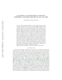 Scalability and robustness of spectral embedding: landmark diffusion is
  all you need